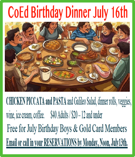 JULY Birthday Dinner 2026