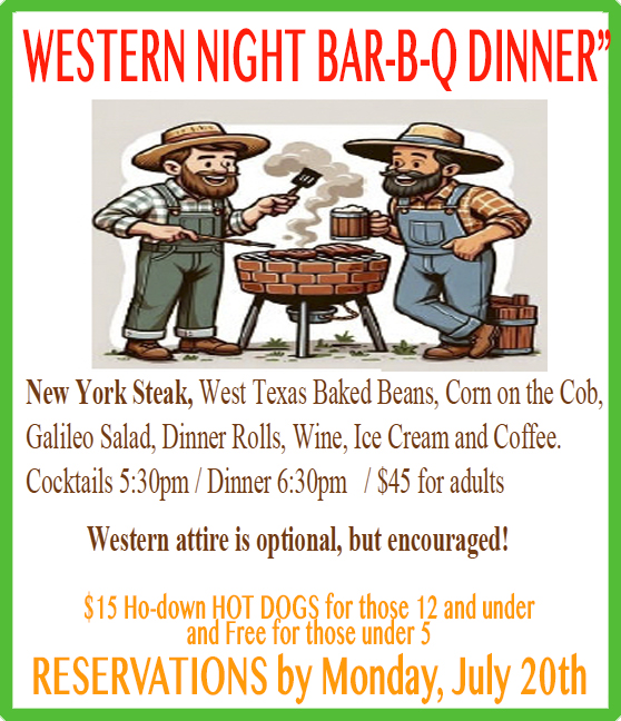 JULY Western Dinner 2026
